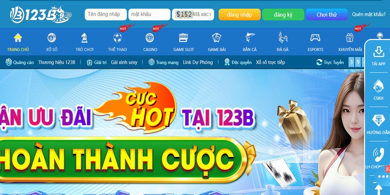 Link vào trang chủ của nhà cái 123b an toàn và không bị chặn